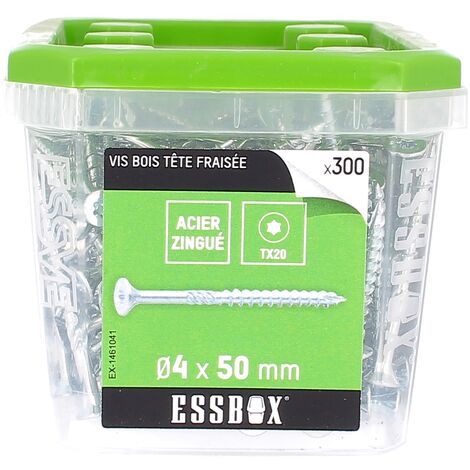 ESSBOX de 300 VBA TFX 4X50 Zingué (filetage partiel)
