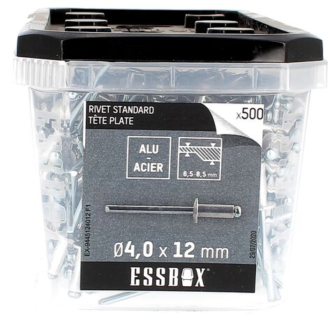 ESSBOX de 500 Rivets TP 4X12 Alu/Acier