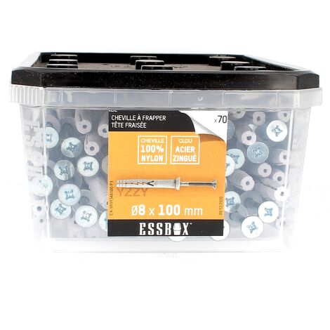 ESSBOX de 70 Chevilles Clous TF 8X100 Acier
