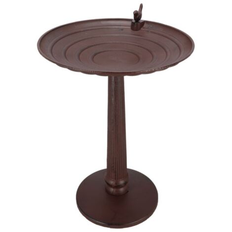 Esschert Design – Abreuvoir en fonte sur pied XXL – Résistant aux intempéries – Accès facilité pour animaux de grande taille – Entretien simple