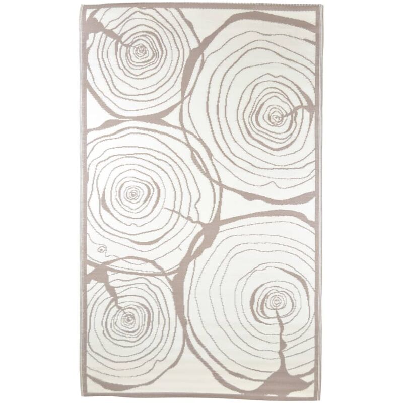 

Alfombra de exterior aros crecientes 240x150 cm - Marrón - Esschert Design