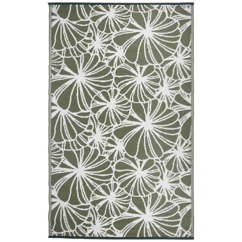 

Esschert Design Alfombra de exterior estampado floral 241x152 cm OC21