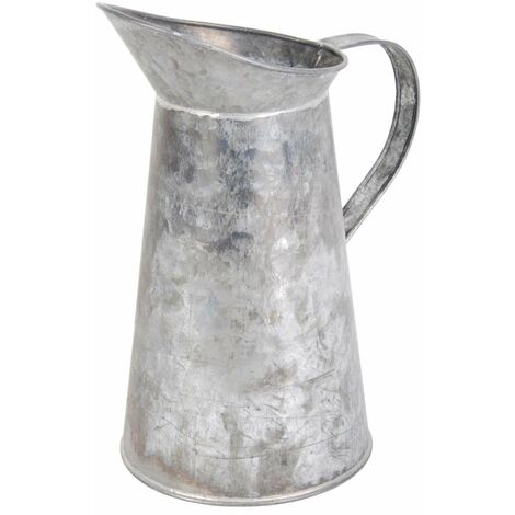 Esschert Design - Annaffiatoio per Piante, in Metallo zincato, Dimensioni: Circa 19 x 12 x 20 cm, Colore: Grigio
