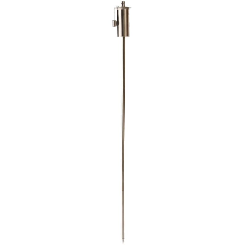 

Esschert Design Antorcha de aceite sobre poste acero inoxidable