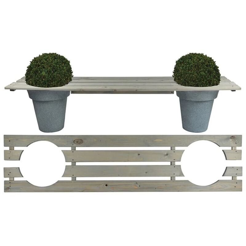 

Esschert Design Banco jardinera 180 cm NG71