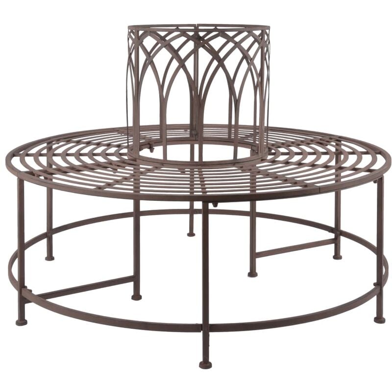 

Esschert Design Banco para árbol de metal