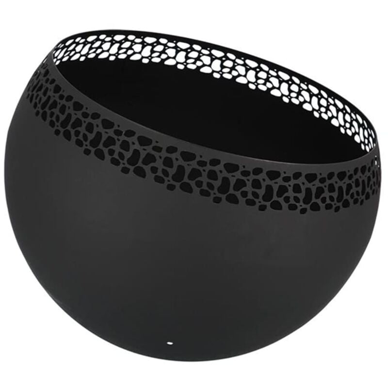 Braciere a Sfera con Fori Nero Esschert Design Nero