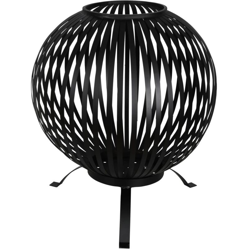

Esschert Design Brasero esfera enrejada acero al carbono negro FF400 - Negro