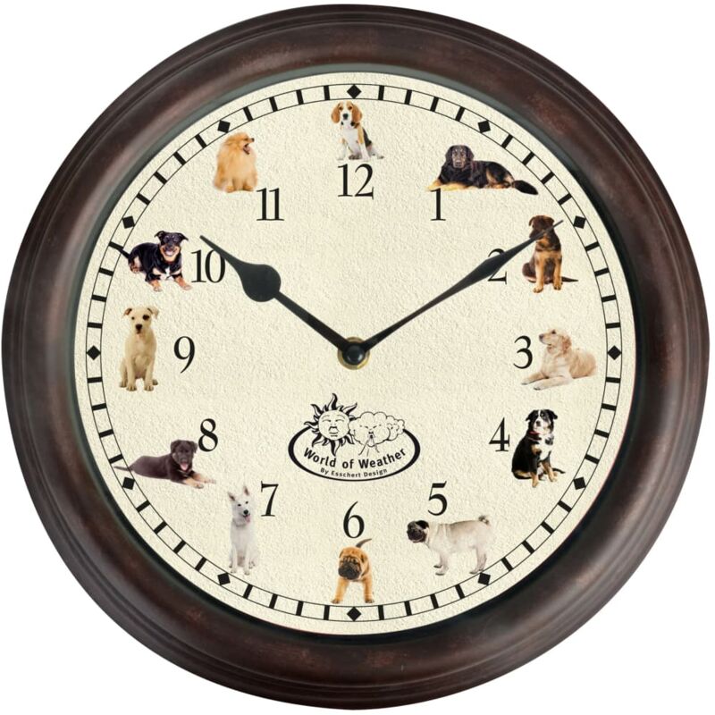 Clock with Dog Sounds Esschert Design