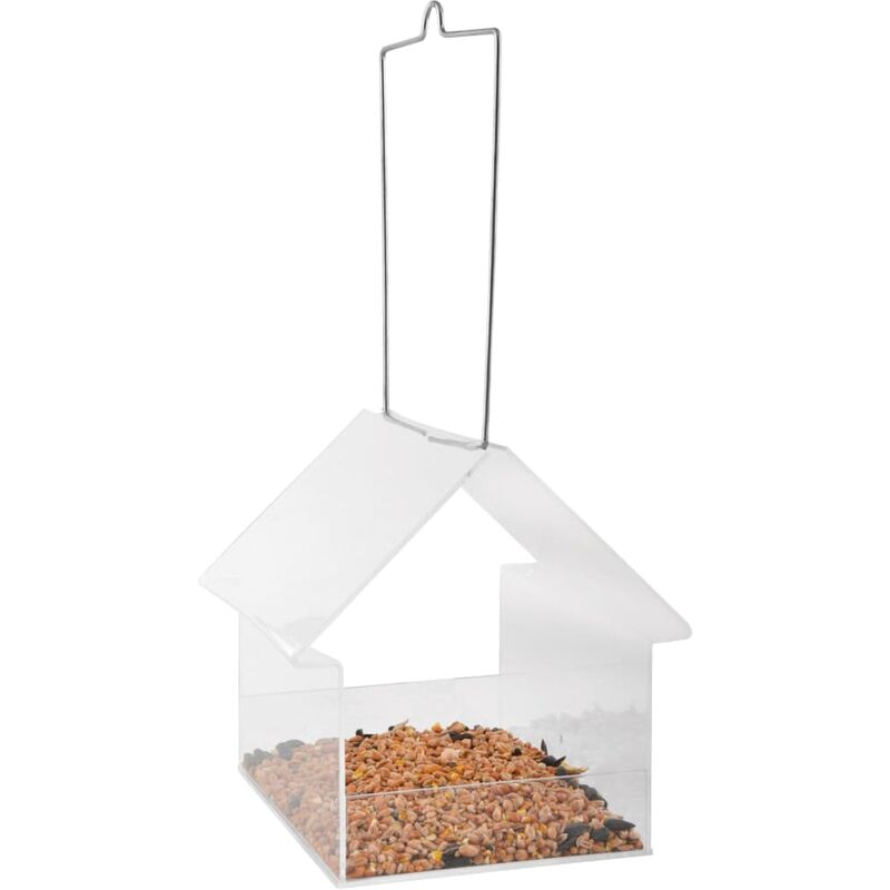 

Esschert Design Comedero de pájaros colgante acrílico