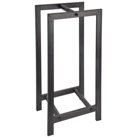 Esschert Design Country style Portalegna 30X24X60Cm in Acciaio al Carbonio 1,88 kg 30X24X60Cm