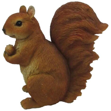 Esschert Design Eichhörnchen L Braun stehend 19 cm - Polyresin