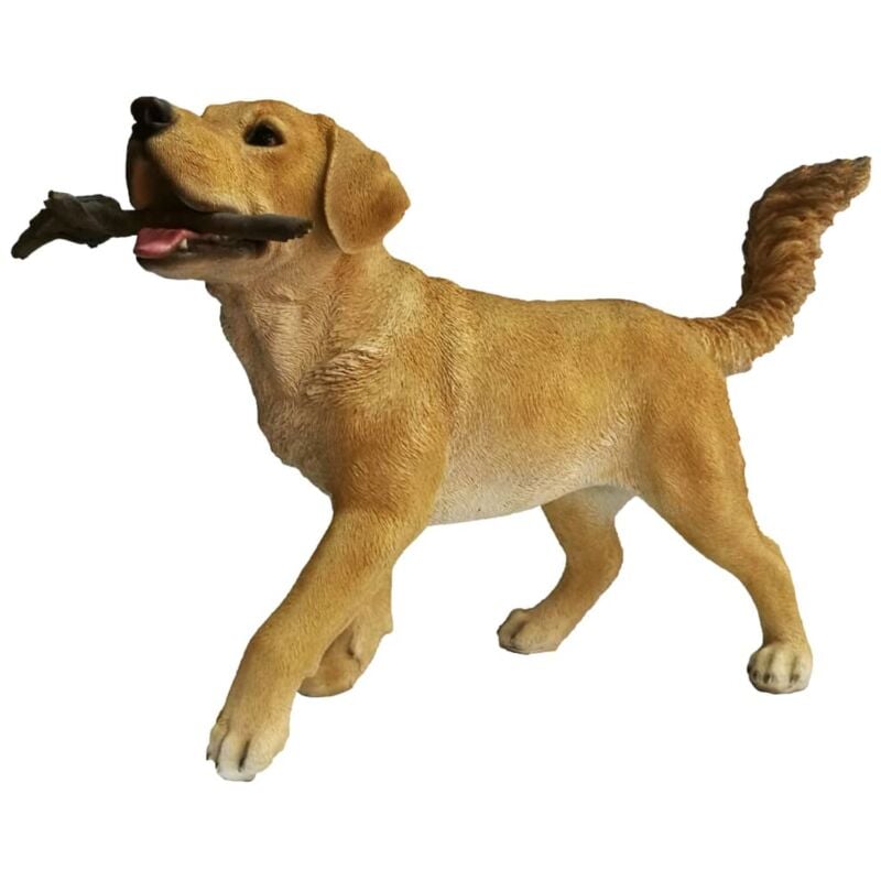 

Esschert Design Estatua de labrador con palo 62,6x23,7x40 cm - Marrón