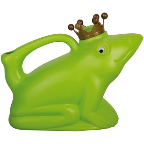 Esschert Design Gießkanne Froschkönig grün 1,756 Liter Volumen - Kunststoff