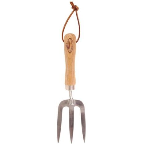 Esschert Design GT 10 30 x 9 x 5cm Legno/Giardino in Acciaio Inox Trident - Marrone