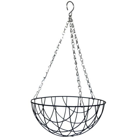Esschert Design Hanging Basket Metallkorb Ø 25 cm mit Kette