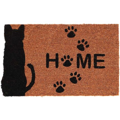 Esschert Design Kokosmatte Katze & Home 75 cm
