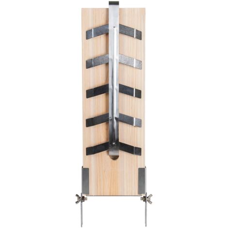Esschert Design Lachs-Räucherbrett 56 cm - Zedernholz & Edelstahl