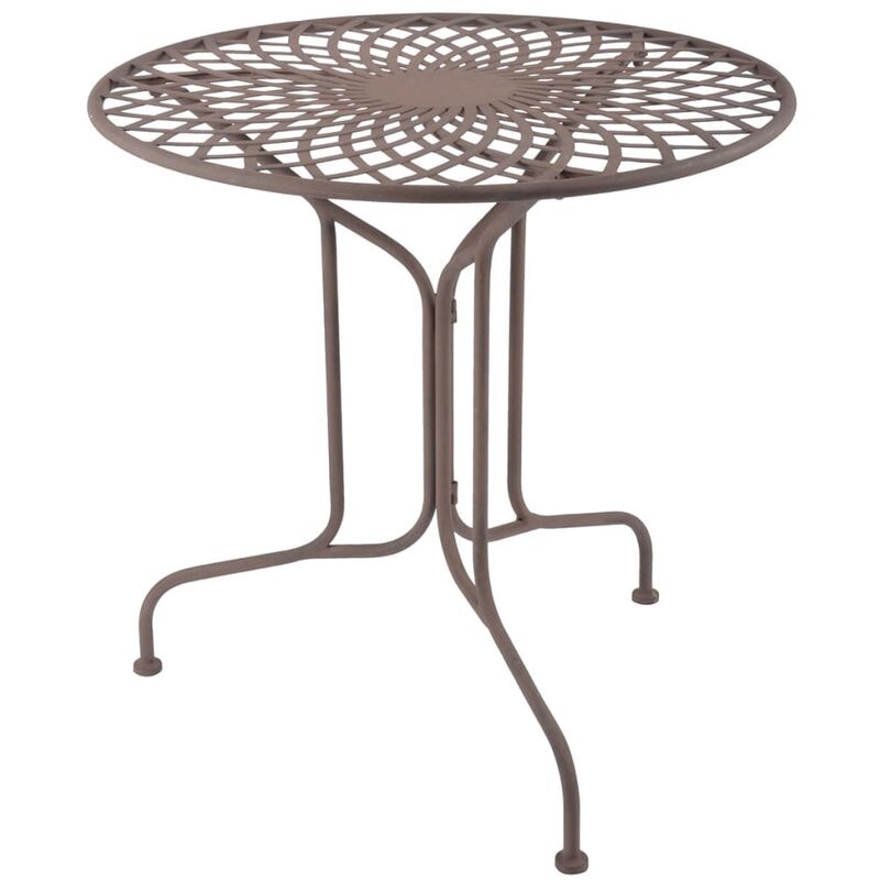 

Mesa de metal estilo inglés antiguo MF007 - Marrón - Esschert Design