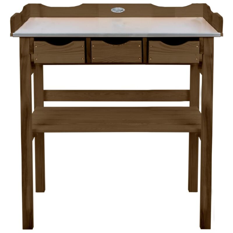 

Mesa para macetas con cajones marrón - Esschert Design