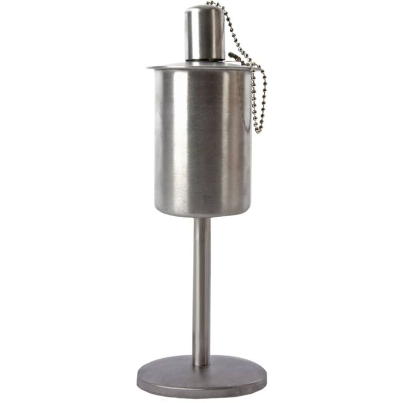 Esschert Design - Oil Torch Standing Stainless Steel