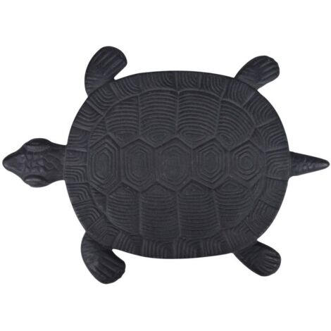 Esschert Design – Pas japonais en fonte tortue 32,2x23cm – Évite la boue par temps de pluie – Pour allées et jardins – Poids 1,54kg
