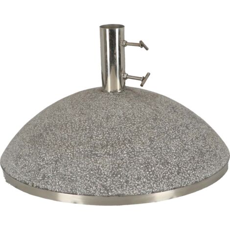Esschert Design – Pied de parasol en granit 50x50cm – Support solide pour tube jusqu'à 42mm – Poids 43,9kg – Dimensions H30cm