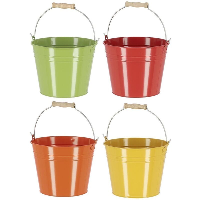 Seau métal avec anse assorti 27x23,5x19,8cm