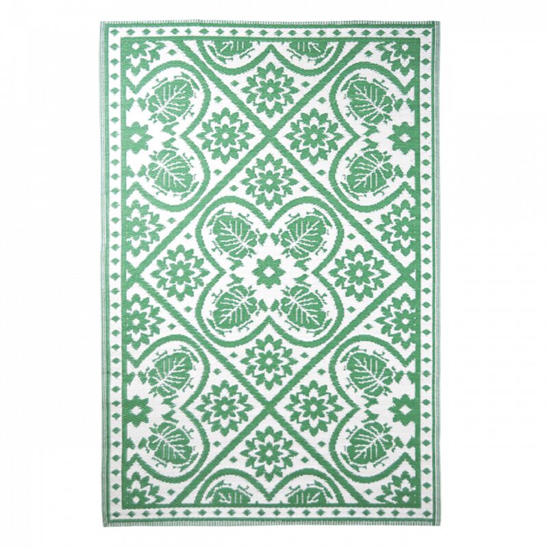 Ac-déco - Tapis de jardin - Feuilles - 182 x 122 cm - Vert - Livraison gratuite - Vert