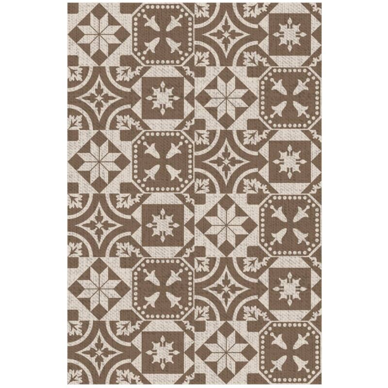 Esschert Design - Tapis d'extérieur 182x122 cm Carreaux portugais