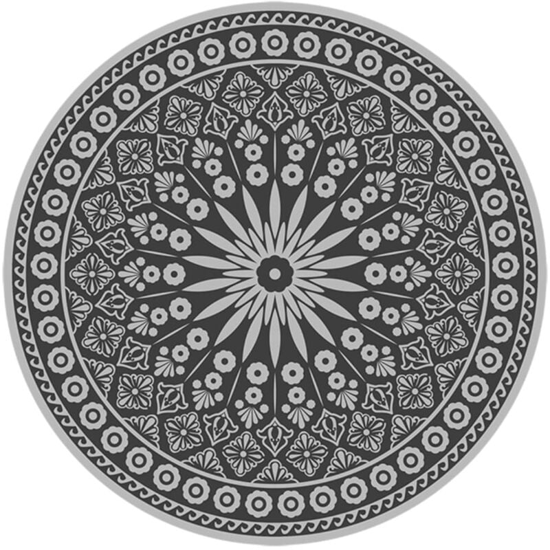 Tapis de jardin rond - D 170 cm - Noir - Livraison gratuite