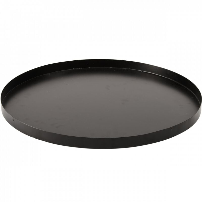 Esschert Design - Plateau rond pour cendres - d 59,5 x h 3,2 cm - Noir - Livraison gratuite