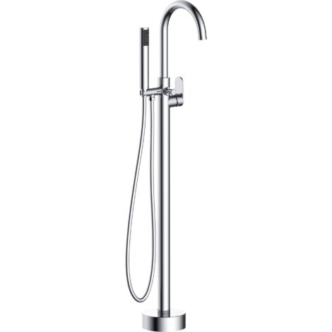 Essebagno Charme Mechanische Chrom-Bodenstütze für freistehende Badewanne