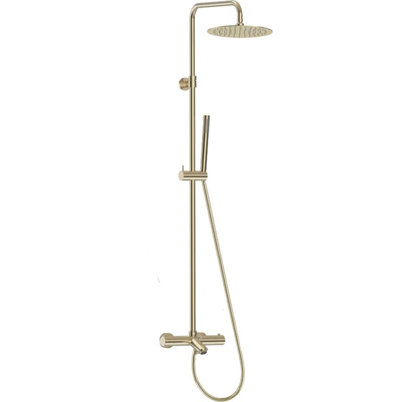 Essebagno Colonne bain-douche thermostatique luisa II 250 or brossé