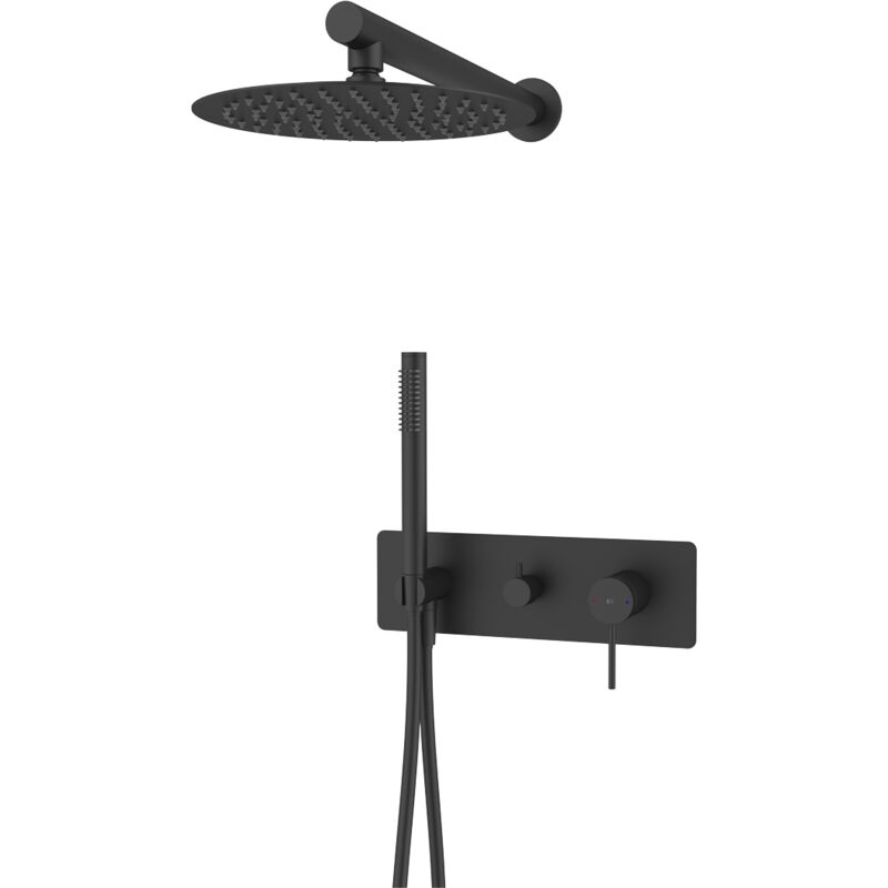 Essebagno - Colonne de douche encastrée mécanique Envol noire