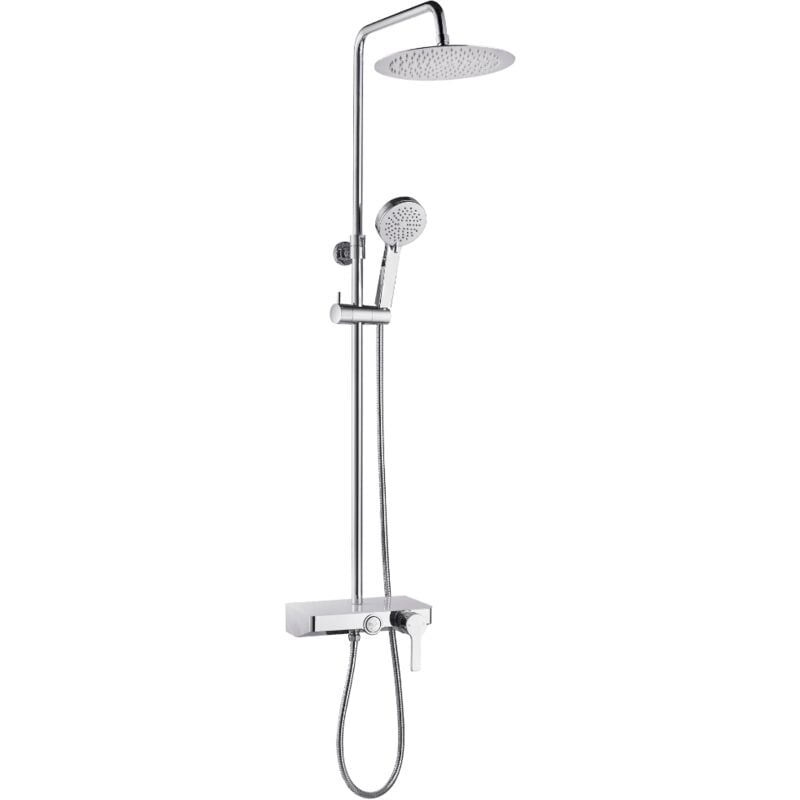 Essebagno - Colonne de douche mécanique avec tablette Waterbox chrome