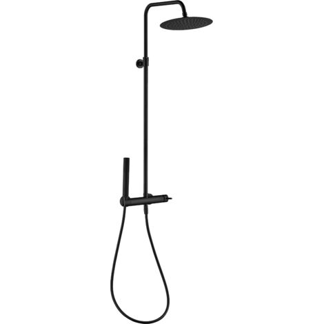 Essebagno Colonne de douche mécanique Delice spéciale rénovation noir mat