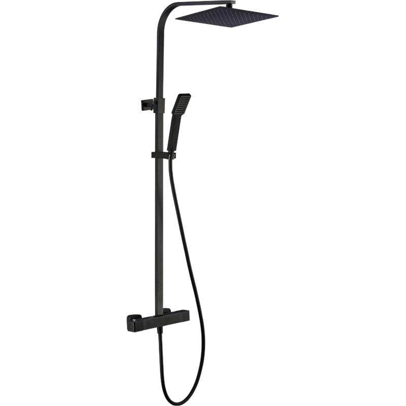 Colonne de douche thermostatique 300 Quartos noire - Essebagno