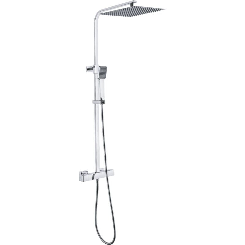 Essebagno - Colonne de douche thermostatique Quartos 300 chrome