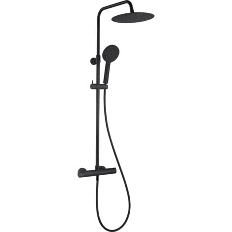 ESSEBAGNO Colonne de douche thermostatique Kissy noire