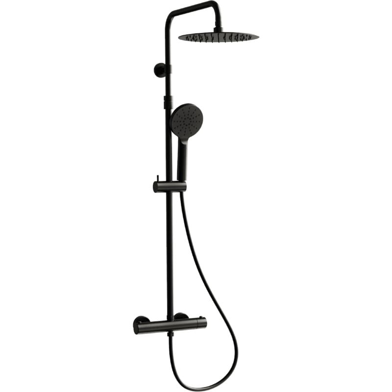 Colonne de douche thermostatique Luisa noir - Essebagno