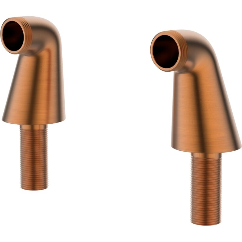 Colonnettes raccord bain-douche cuivre brossé - Essebagno