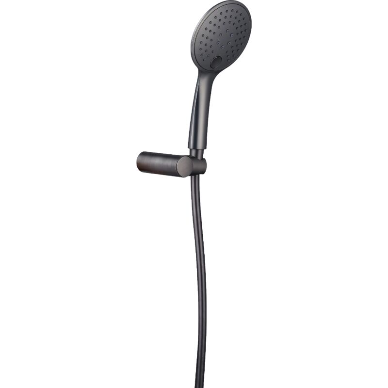 Essebagno - Combiné support de douche 3 pièces Luisa gun métal