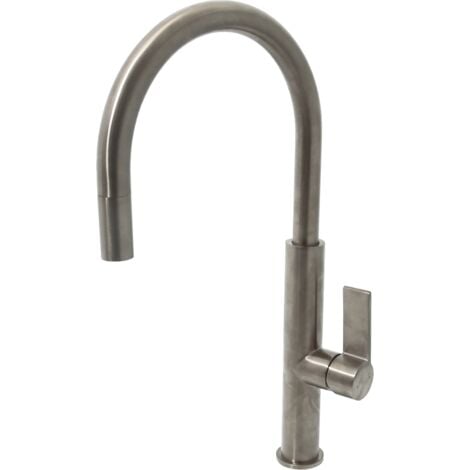 Essebagno Grifo de cocina Reflet acero cepillado