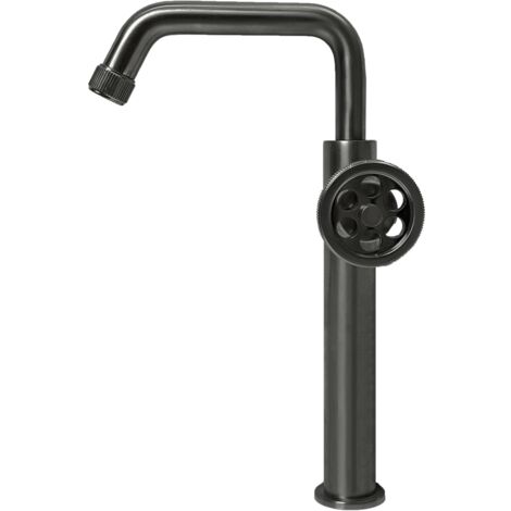 Essebagno Indus Rubinetto per lavabo alto in metallo canna di fucile