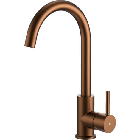 Essebagno Kiwo Miscelatore per lavello in rame spazzolato