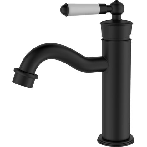Essebagno Leeds Waschtisch-Mischer schwarz niedrig