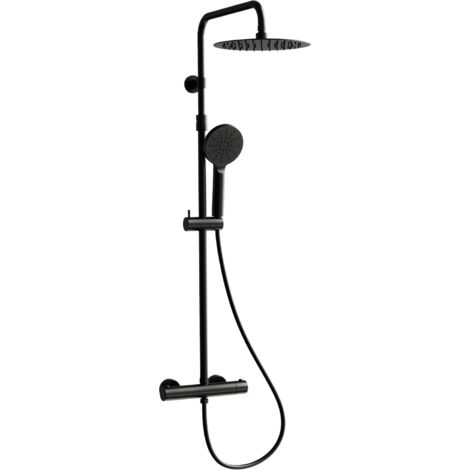 Essebagno Luisa columna de ducha termostática negra
