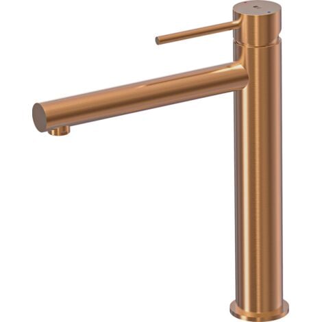 Essebagno Luisa mezclador de lavabo alto en cobre cepillado
