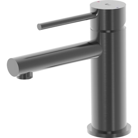 Essebagno Luisa niedrig Waschtischmischer grau metallic